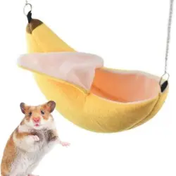 MCBOSON Nido con forma de plátano para animales pequeños - 20 x 6 x 6 cm
