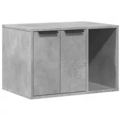 Mueble Arenero Para Gatos Madera Gris Hormigón 60x40x40 Cm Vidaxl