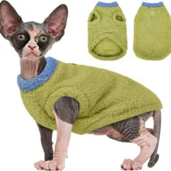 ZooVenture Jersey verde con estampado de gato y perro - Talla M - Verde - Talla M