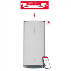 Ariston Velis Tech Dry Termo Eléctrico Inteligente 80L Clase B + Soporte de Pared Instafix