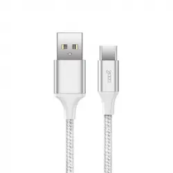 Cool Nylon Cable USB-C 1.2m Blanco