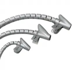 Maurer Organizador de Cables con Clip 2.5m Gris