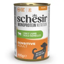 Schesir Monoprotein Lata Cordero para perros - 400 g