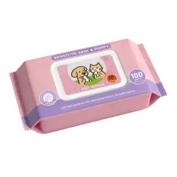 Toallitas Húmedas para Mascotas FOFOS (100 uds) – Piel Sensible & Cachorros (Avena) - 100 No relevante