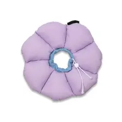 UAMLY Collar cónico para gato, flor morada - L