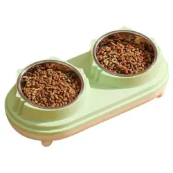 UAMLY cuenco doble de acero inoxidable - 1 pieza