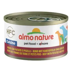 Comida húmeda para perros adultos pequeños, medianos y grandes Almo Nature Classic Home Made vacuno 95 gr