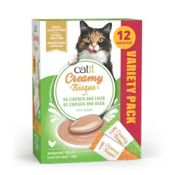 Catit Creamy Bisque con Pollo - 12 x 10