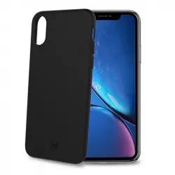 Celly Shock Funda Silicona Negra para iPhone XR