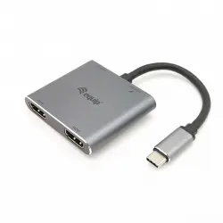 Equip Hub USB-C 4 en 1 Dual HDMI