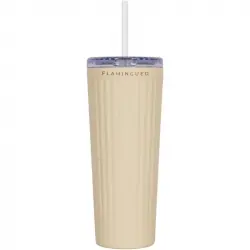 Flamingueo Vaso Térmico Beige Acero Inoxidable Bebidas Frías 24h Y Calientes 10h Capacidad 0.8l