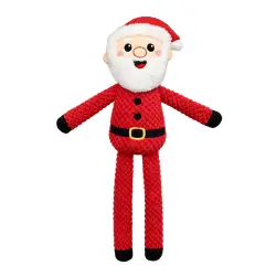 FOFOS | Peluche Resistente de Cuerpo Largo (Papá Noel) (Colección de Navidad) – para Perros - 15 × 6 × 50 cm