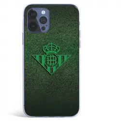 Funda para Licencia Oficial Real Betis Balompié Escudo Verde Fondo trama iPhone 12 Pro