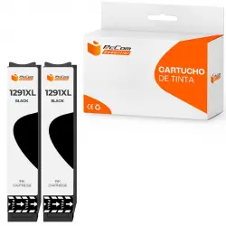 Pccom Essential Cartucho Tinta Compatible Epson T1291 Negro Pack 2