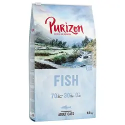 Purizon Adult con pescado para gatos, sin cereales - 6,5 kg
