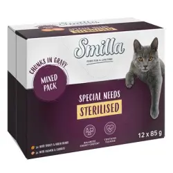 Smilla Bocaditos con verduras 48 x 85 g en oferta: 40 + 8 ¡gratis! - Sterilised Pack mixto