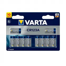 Varta Pack 10 Pilas de Litio CR123A 3V