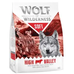 Wolf of Wilderness Soft High Valley con vacuno - 1 kg
