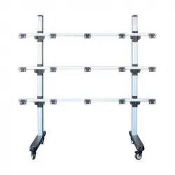 Kimex Soporte para Pantallas LED 2x1.5m Distancia Fijaciones 30mm 50Kg