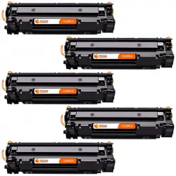 Pccom Essential HP CE285A/CE278A/CB435A/CB436A Tóner Compatible Negro Pack 5