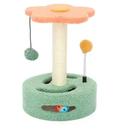 UAMLY Árbol para gatos con pelotas interactivas - rosa