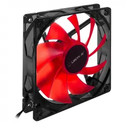 Unykach Ventilador 120x120mm LED Rojo