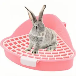 ZooVenture Arenero para conejos, cobayas, hámsteres y chinchillas - Rosa