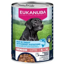 Eukanuba Senior rico en trucha con batata - 6 x 400 g