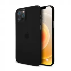 Funda Super-slim Transparente Negra Para Iphone 12 / 12 Pro