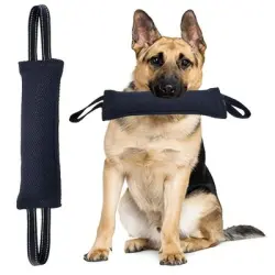 FurryFusion  de nailon para perros para tirar de la cuerda - Negro