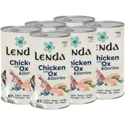 Lenda Paté para Gatos Pollo con Buey y Arándanos - 6 x 400 g