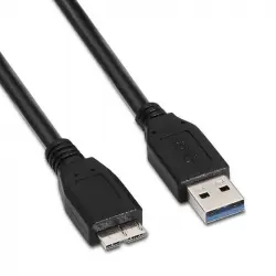 Nanocable Cable USB 3.0 Tipo A Macho a Micro USB B Macho 1m Negro