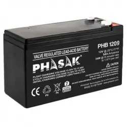 Phasak PHB 1209 Batería SAI/UPS 9Ah 12V