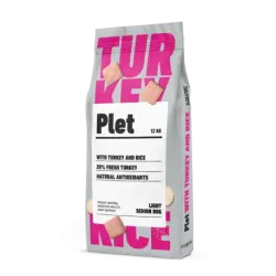 Plet Light Senior Pienso para Perros con Pavo y Arroz, 12 Kg
