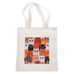 Bolsa de lona TIAKI "Smiling Cats“ - 1 unidad