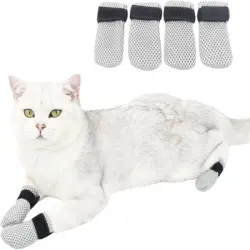 IntiMeg Zapatos protectores para gatos - Diámetro interior del pie S hasta 3,5 cm