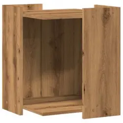 Mueble Arenero Para Gatos Madera Roble Artisian 42x42x51 Cm Vidaxl
