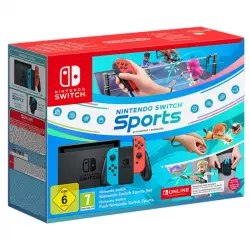 Nintendo Switch + Nintendo Switch Sports + Cinta de la Pierna + 12 Meses de Nintendo Switch Online