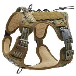 Pawffee Arnés de camuflaje XL resistente transpirable para perros, fácil - 1 pieza