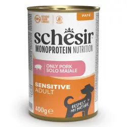 Schesir Monoprotein Lata Cerdo para perros - 400 g