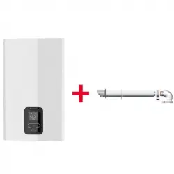 Ariston Next Evo X Calentador Gas Natural Estanco Instantáneo 11L/Minuto A con Kit Salida de Humos
