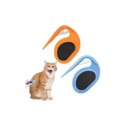Pawffee 2 cortanudos 4x6,7cm: peine desenredar pelo largo, azul/naranja - 1 pieza