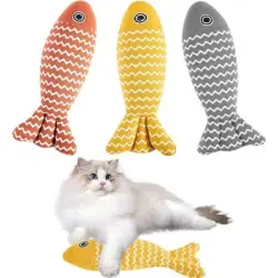 Pawffee 3 juguetes de pez para gatos con hierba gatera, juego divertido - 1 pieza