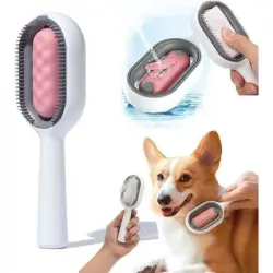 Pawffee Cepillo de vapor 3 en 1 con depósito para perros y gatos - 1 pieza