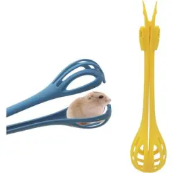 ZooVenture Pinzas anti-mordeduras para hámster (2 piezas) - Colores: Amarillo + Azul