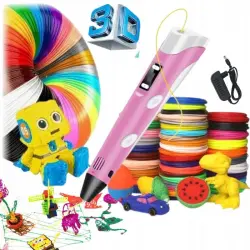 Arzopa Bolígrafo Inteligente 3D 36m, 12 Colores Rosa