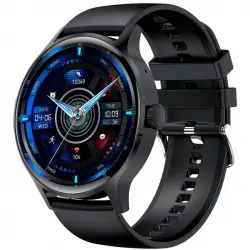 Cool Iris Reloj Smartwatch (AMOLED, Llamadas, Salud, Deporte) Silicona Negro