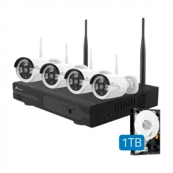 Nivian NV-KIT830W-4CAM Kit de Videovigilancia 10 Canales 1TB