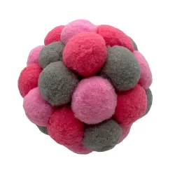 Pelota Aumüller Pink Plush juguete para gatos  - 1 unidad