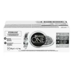 Purina One Sterilcat Mix Meat & Vegetables - 60 x 85 g